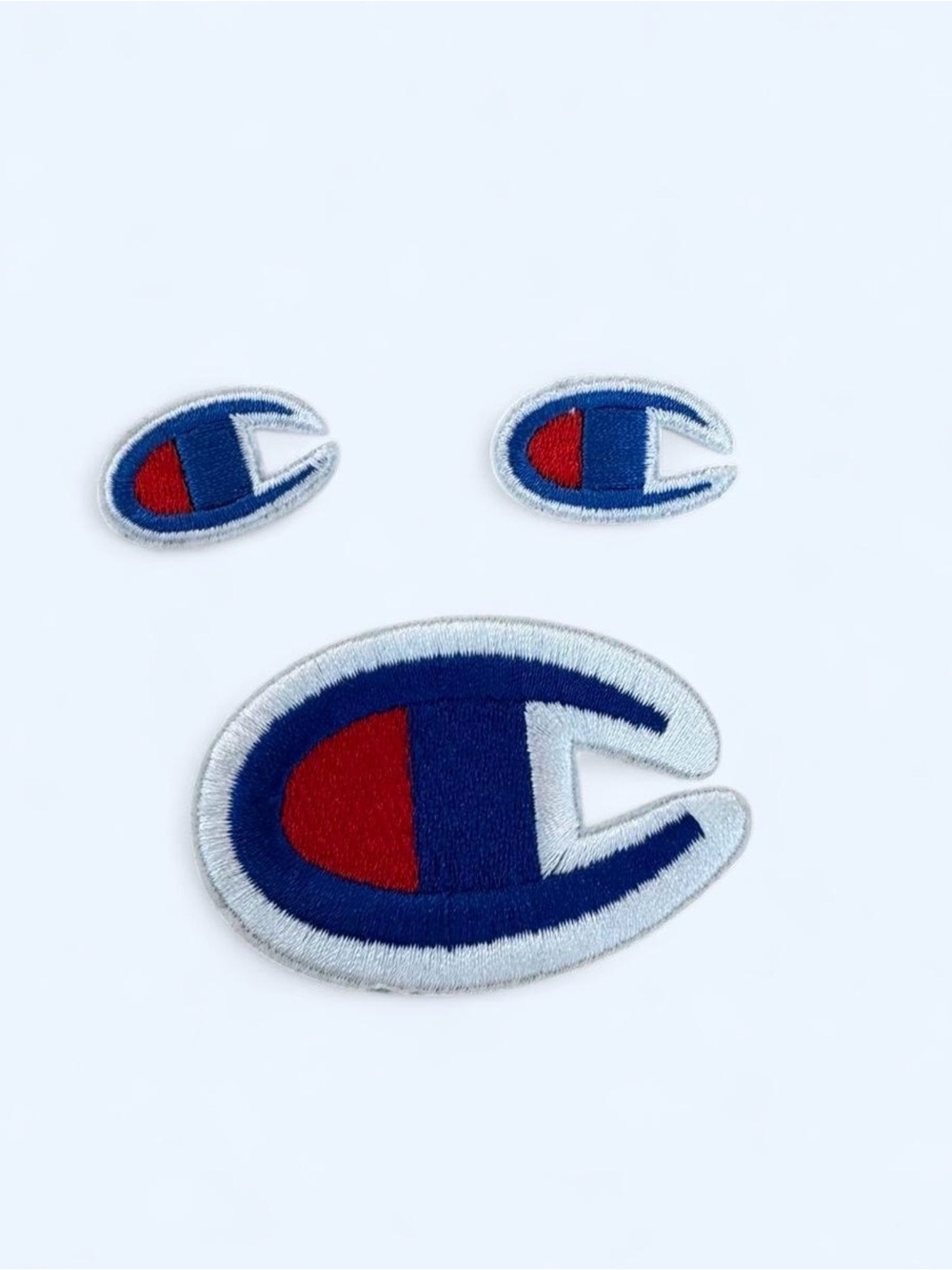 Champion Blue, Red & White 'C' Logo Patch Trio